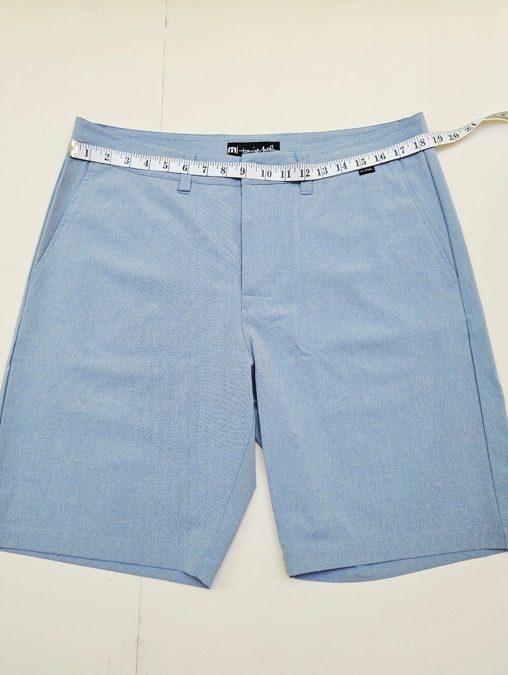 TravisMathew Men's Blue Performance Golf Shorts Size 35 Stretch Casual NWOT - Picture 6 of 14